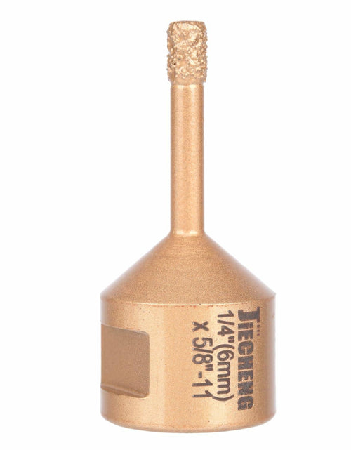 Load image into Gallery viewer, JIECHENG Diamond Core Drill Bit 1/4 inch Gold Hole Saw 6mm for Granite
