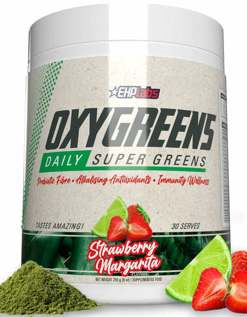Load image into Gallery viewer, BestBy10/25 EHP Labs OxyGreens Super Greens Powder 30 Serve Strawberry Margarita

