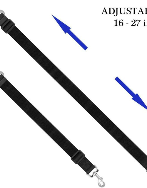 Load image into Gallery viewer, ELLOY Adjustable Pet Car Seat Belt Dark Blue Nylon Safety Harness
