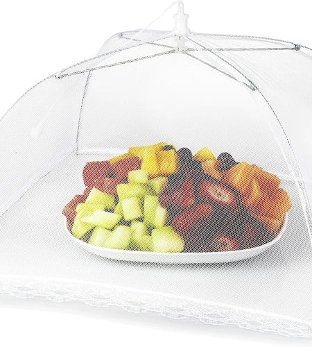 Alysontech Mesh Outdoor Food Cover Tents 6 Pack White Collapsible Pop Up
