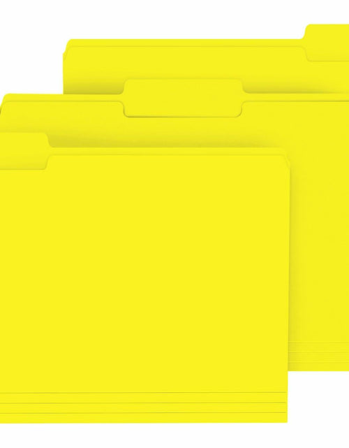 Load image into Gallery viewer, PANDRI File Folder 120 Pack 1/3 Cut Tab Letter Size Yellow
