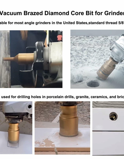 Load image into Gallery viewer, JIECHENG Diamond Core Drill Bit 1/4 inch Gold Hole Saw 6mm for Granite
