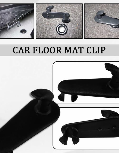 Load image into Gallery viewer, Tobenbone Car Floor Mat Clips Fixing Hooks Clamp Carpet Fasteners Black
