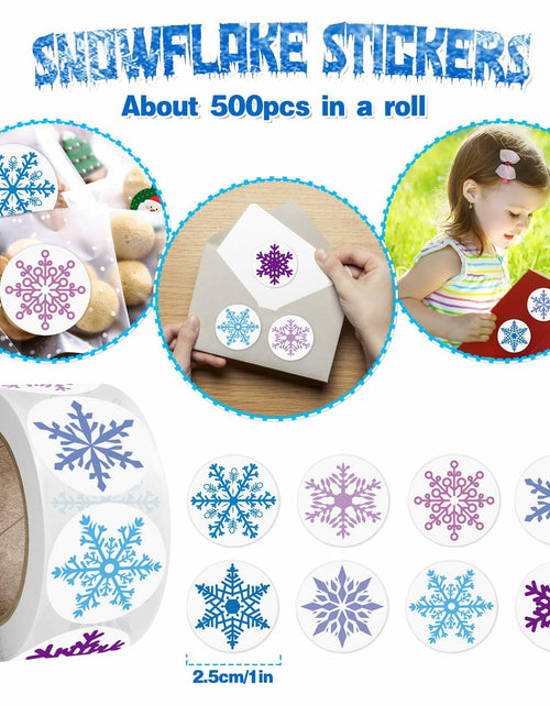 Load image into Gallery viewer, U-PTYTM Snowflake Birthday Party Favors Set Kids Girl Winter 12pcs Purple Blue
