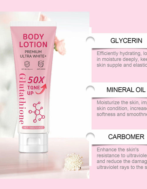 Load image into Gallery viewer, KNHYDWD Glutathione 50x Tone Up Body Lotion Moisturizing 3.53oz 2 Packs
