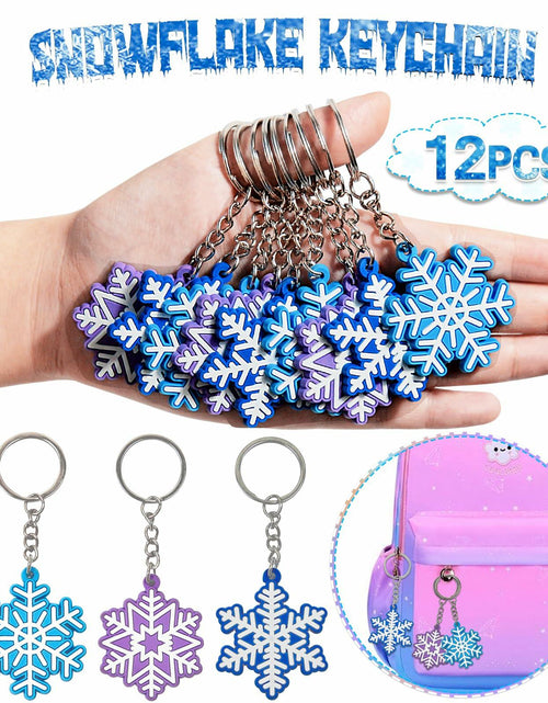 Load image into Gallery viewer, U-PTYTM Snowflake Birthday Party Favors Set Kids Girl Winter 12pcs Purple Blue
