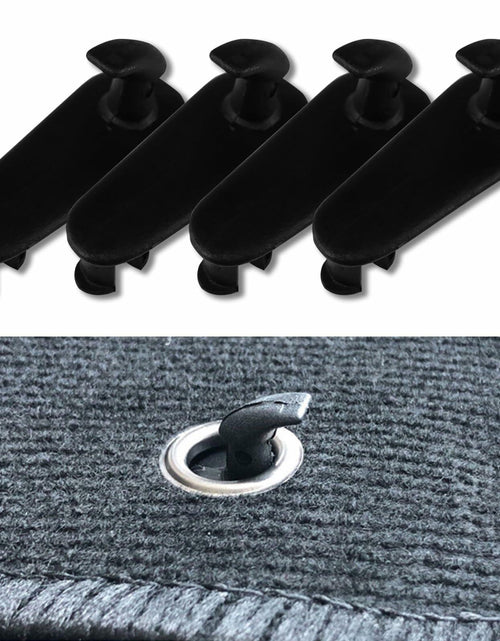 Load image into Gallery viewer, Tobenbone Car Floor Mat Clips Fixing Hooks Clamp Carpet Fasteners Black
