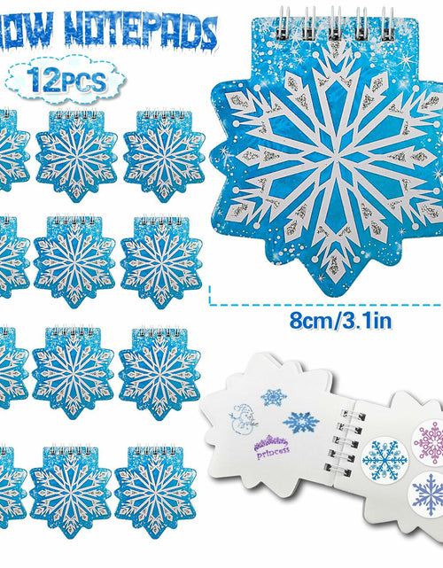 Load image into Gallery viewer, U-PTYTM Snowflake Birthday Party Favors Set Kids Girl Winter 12pcs Purple Blue
