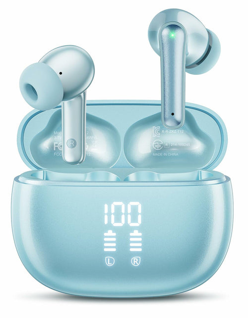 Load image into Gallery viewer, HUIFU Wireless Bluetooth Earbuds 40H Playtime IPX7 Waterproof Mint
