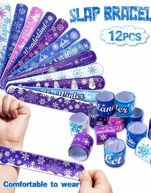 Load image into Gallery viewer, U-PTYTM Snowflake Birthday Party Favors Set Kids Girl Winter 12pcs Purple Blue
