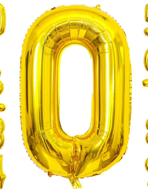 Load image into Gallery viewer, KALOR 40 Inch Gold Number 8 Mylar Foil Balloon Birthday Party Decoration
