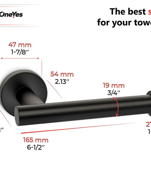 Load image into Gallery viewer, SAYONEYES Matte Black SUS304 Stainless Steel Toilet Paper Holder 2 Pack
