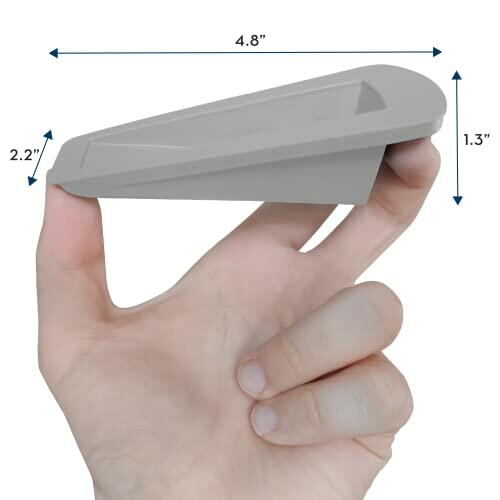 Load image into Gallery viewer, S&amp;T INC. Heavy Duty Rubber Door Stopper Grey 4.8x2.2x1.3in 4 Pack
