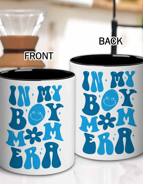 Load image into Gallery viewer, [Like New] CHIMCHICHCHOE Boy Mom Era Coffee Mug Multicolor Accent 11 OZ Ceramic
