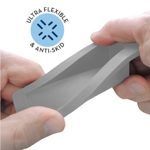 Load image into Gallery viewer, S&amp;T INC. Heavy Duty Rubber Door Stopper Grey 4.8x2.2x1.3in 4 Pack
