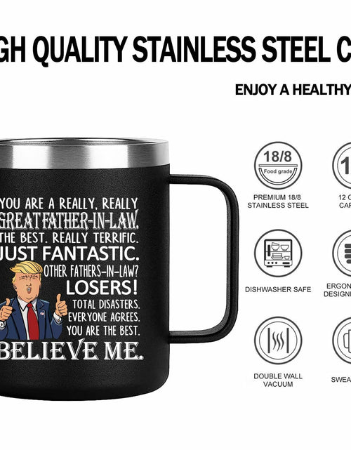Load image into Gallery viewer, [Like New] Aletege Great Father-In-Law Mug Stainless Steel 12 OZ Black
