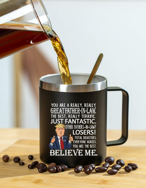 Load image into Gallery viewer, [Like New] Aletege Great Father-In-Law Mug Stainless Steel 12 OZ Black
