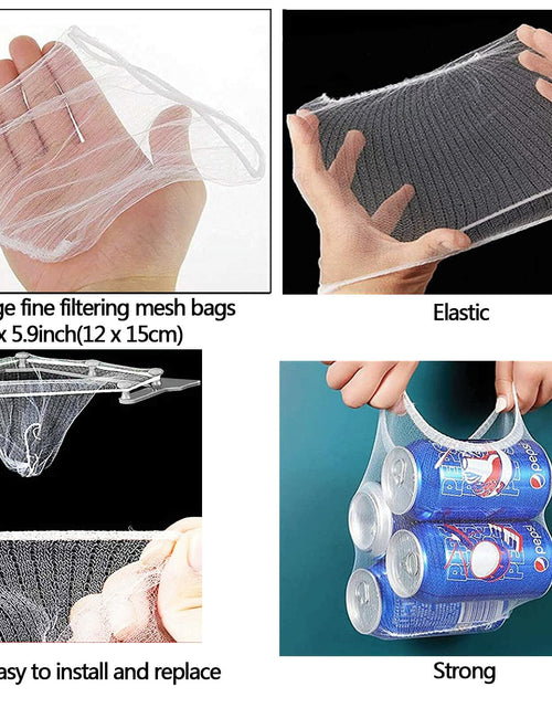 Load image into Gallery viewer, HiBD Kitchen Sink Triangle Tri-Holder Strainer Gray Rack 200PCS Mesh Bags
