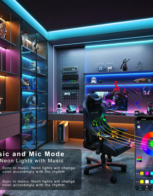 Load image into Gallery viewer, GANZQH Smart RGB USB Strip Lights 15.10FT Multicolor Music Theme
