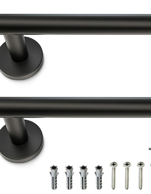 Load image into Gallery viewer, SAYONEYES Matte Black SUS304 Stainless Steel Toilet Paper Holder 2 Pack
