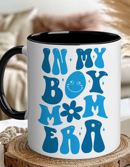 Load image into Gallery viewer, [Like New] CHIMCHICHCHOE Boy Mom Era Coffee Mug Multicolor Accent 11 OZ Ceramic
