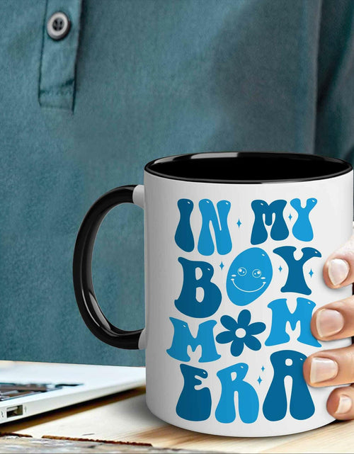 Load image into Gallery viewer, [Like New] CHIMCHICHCHOE Boy Mom Era Coffee Mug Multicolor Accent 11 OZ Ceramic
