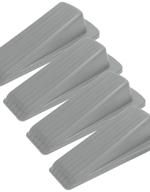 Load image into Gallery viewer, S&amp;T INC. Heavy Duty Rubber Door Stopper Grey 4.8x2.2x1.3in 4 Pack
