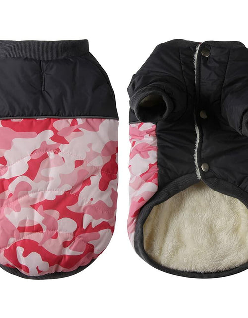 Load image into Gallery viewer, Vecomfy Warm Dog Coat Small Waterproof Fleece Lined Puppy Jacket Pink Camo
