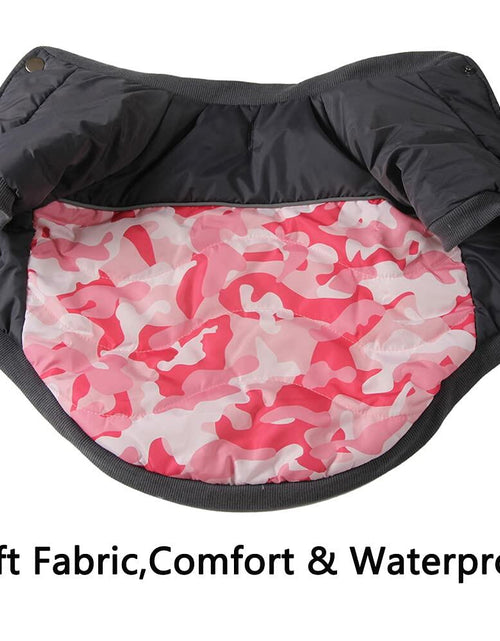 Load image into Gallery viewer, Vecomfy Warm Dog Coat Small Waterproof Fleece Lined Puppy Jacket Pink Camo

