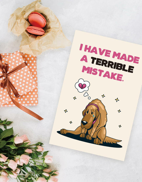 Load image into Gallery viewer, Detuca I'm Sorry Greeting Card Funny Apology Card for Her Him
