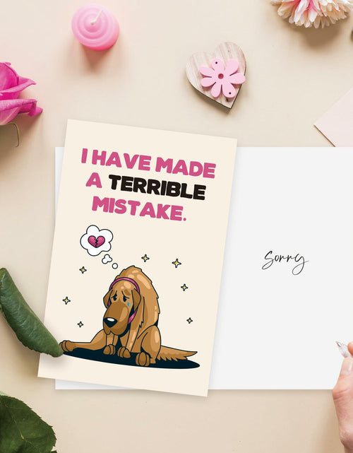 Load image into Gallery viewer, Detuca I'm Sorry Greeting Card Funny Apology Card for Her Him
