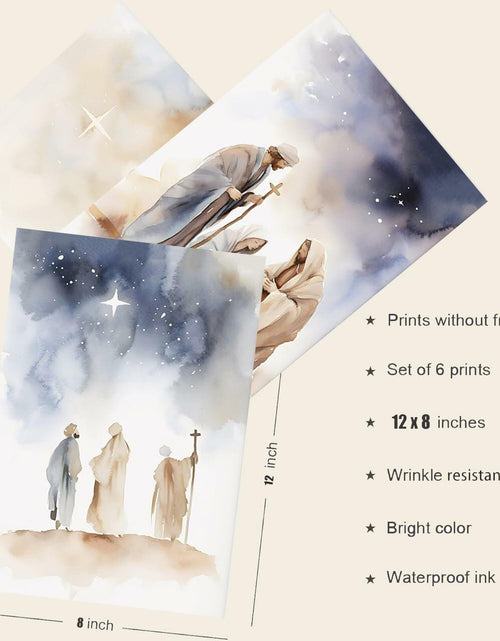 Load image into Gallery viewer, KERAXL Jesus Canvas Wall Art Christian Religious Decor 8x12in Set of 3
