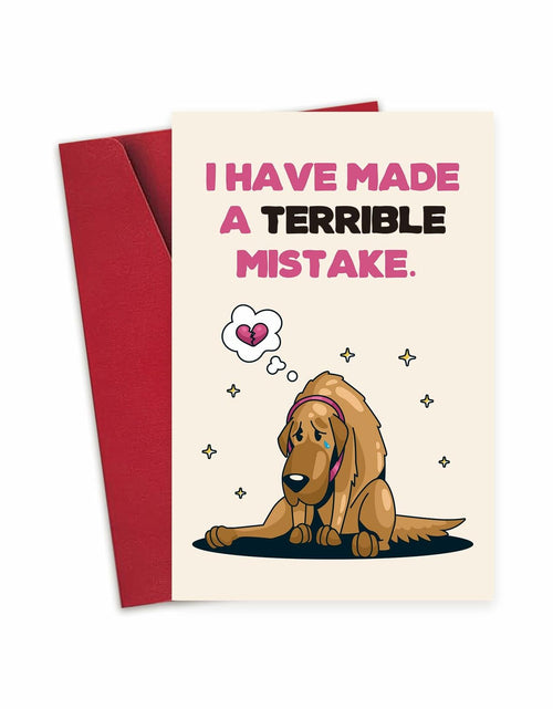 Load image into Gallery viewer, Detuca I'm Sorry Greeting Card Funny Apology Card for Her Him

