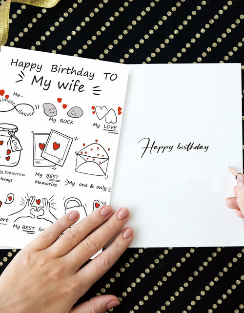 Load image into Gallery viewer, Detuca Birthday Card for Wife Fiancée Girlfriend Romantic Cute DTK-28
