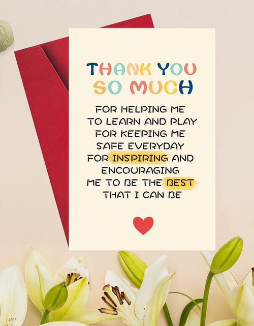 Load image into Gallery viewer, Detuca Best Teacher Thank You Card Gift from Students Funny Appreciation
