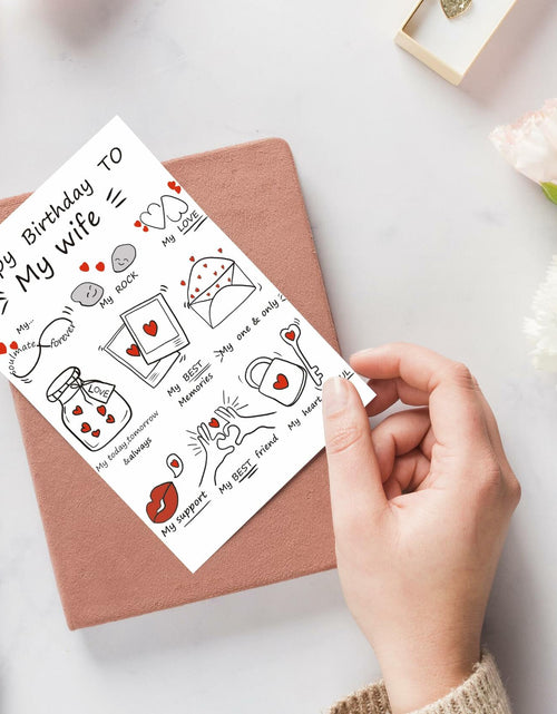Load image into Gallery viewer, Detuca Birthday Card for Wife Fiancée Girlfriend Romantic Cute DTK-28
