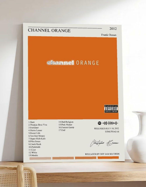 Load image into Gallery viewer, Nomzie Frank Ocean Channel Orange Album Cover Poster 12x18 inches
