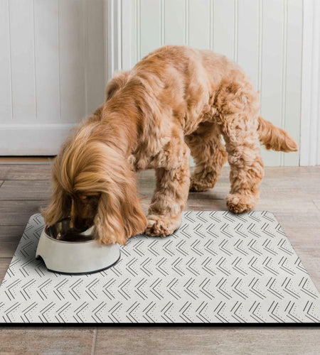 Generic Dog Bowl Mat Absorbent Non-Slip Quick Dry 16x24 Inch Black-4