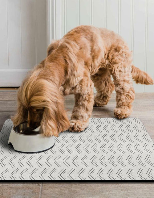 Load image into Gallery viewer, Generic Dog Bowl Mat Absorbent Non-Slip Quick Dry 16x24 Inch Black-4
