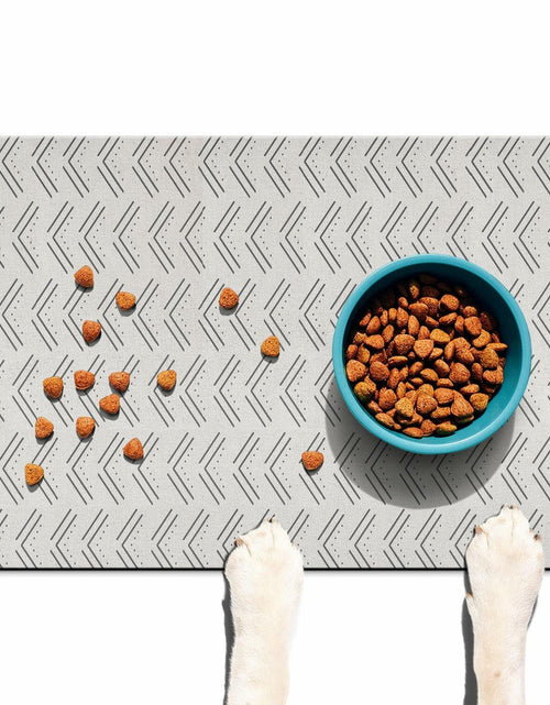 Load image into Gallery viewer, Generic Dog Bowl Mat Absorbent Non-Slip Quick Dry 16x24 Inch Black-4
