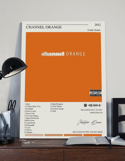 Load image into Gallery viewer, Nomzie Frank Ocean Channel Orange Album Cover Poster 12x18 inches
