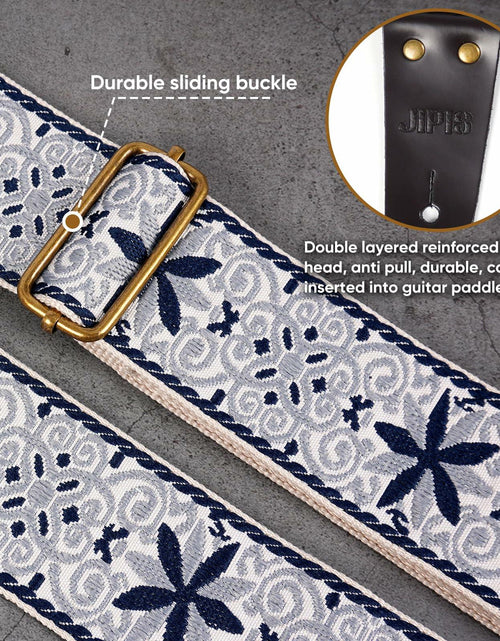 Load image into Gallery viewer, JIPIS Guitar Strap GS-89 with Head Strap 2 Buckles and 3 Picks Set
