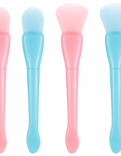 Load image into Gallery viewer, QFGasre Silicone Face Mask Brush Applicator Soft Beauty Tool Pink Blue
