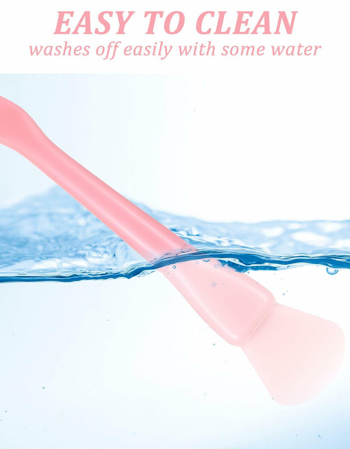 Load image into Gallery viewer, QFGasre Silicone Face Mask Brush Applicator Soft Beauty Tool Pink Blue
