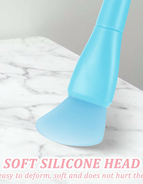 Load image into Gallery viewer, QFGasre Silicone Face Mask Brush Applicator Soft Beauty Tool Pink Blue
