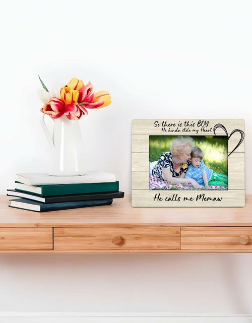 Load image into Gallery viewer, Foyoulame Uncle 4x6 Wooden Photo Frame Tabletop Memaw Color
