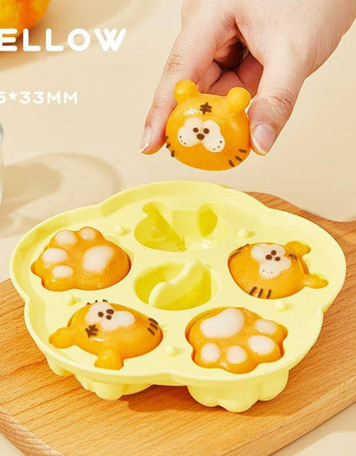 Load image into Gallery viewer, Generic 2 Pack Silicone Baking Molds Yellow Paw Green Zoo Small DIY Tool
