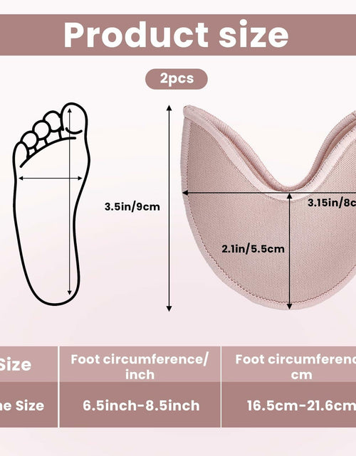 Load image into Gallery viewer, Prasacco Ballet Toe Pads Soft Breathable Elastic Reusable Size 6-9
