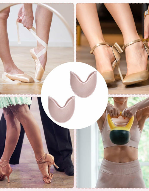 Load image into Gallery viewer, Prasacco Ballet Toe Pads Soft Breathable Elastic Reusable Size 6-9
