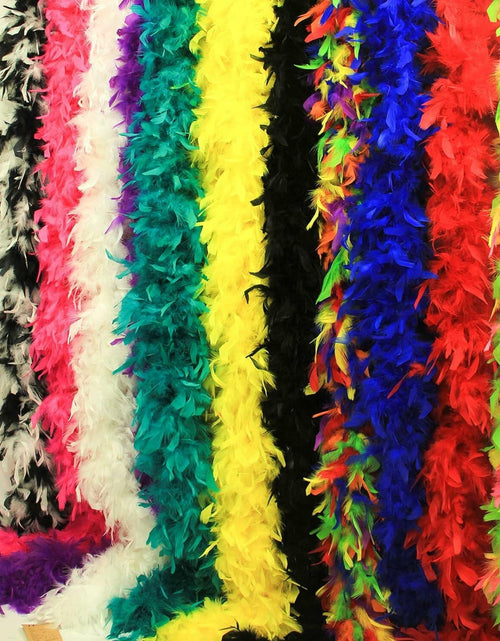 Load image into Gallery viewer, THARAHT Orange Chandelle Turkey Feather Boa 2 Yards 40g DIY Craft Party
